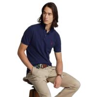 ราคา POLO RALPH LAUREN POLO Custom Slim Fit Mesh Polo Shirt เสื้อโปโล รุ่น MNPOKNI1N820345 สี 400 BLUE XS (MKP0400988)