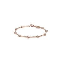ราคา PANDORA สร้อยข้อมือ Pandora Rose bracelet with clear cubic zirconia สีโรส 16cm (GRMKPPR000070810)