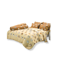 ราคา TULIP ชุดผ้าปูพร้อมผ้านวมเย็บติด 6 ฟุต 6 ชิ้น (คิงไซส์) รุ่น TULIP COTTON ลายหมาจ๋า MJC002 (MKP1891616)