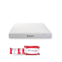 ราคา TULIP ที่นอนระบบบอนเนลล์สปริงแบบมาตรฐานผ้าทอสีขาว หนา 10 นิ้ว รุ่น Venice ขนาด 5 ฟุต (MKP1892700)