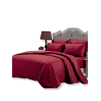 ราคา TULIP ชุดผ้าปูพร้อมผ้านวมเย็บติด 6 ฟุต 6 ชิ้น (คิงไซส์) รุ่น TULIP COTTON SURE 500 เส้นด้าย STRIPE RED (MKP1891615)