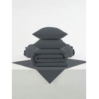 ราคา LOTUS ชุดผ้าปูที่นอน + ผ้านวม 5 ฟุต(6ชิ้น) รุ่น COZY สี CHARCOAL (MKP1892815)