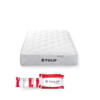 ราคา TULIP ที่นอนระบบบอนเนลล์สปริงแบบมาตรฐานผ้าทอสีขาว หนา 10 นิ้ว รุ่น Venice ขนาด 3.5 ฟุต (MKP1892699)