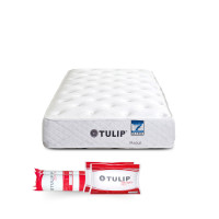 ราคา TULIP ที่นอนระบบบอนเนลล์สปริงแบบมาตรฐานผ้าทอสีขาว หนา 10 นิ้ว รุ่น PRAGUE ขนาด 3.5 ฟุต (MKP1892701)