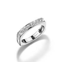 ราคา JUBILEE DIAMOND แหวนเพชร Valentine's Collection The Line of Luck - สีไวท์โกลด์ 50 (MKP1893287)