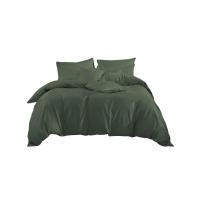 ราคา AI By AKEMI ชุดผ้าปูที่นอน พร้อมผ้านวม คลีนไซส์ ขนาด 5 ฟุต 6 ชิ้น รุ่น ColourShine Solid สี Cozy Green (MKP1892879)