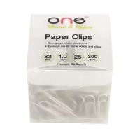ราคา ONE ลวดเสียบกระดาษกลม 300ตัว/กล่อง เงิน ONE (MKP0980937)