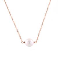 ราคา JEWELLISTA สร้อยพร้อมจี้รุ่น Maisie เงินแท้ ประดับมุกน้ำจืดแท้ สีโรสโกลด์ (MKP1455683)