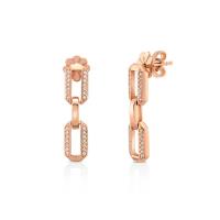 ราคา JEWELLISTA ต่างหูรุ่น Jacob เงินแท้ ประดับพลอย CZ สีโรสโกลด์ (MKP1374049)