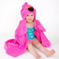 ราคา Zoocchini ผ้าคลุมอาบน้ำ หรือว่ายน้ำ ลายฟาร์มิ้งโก้สีชมพูสดใส มาพร้อมฮูท เนื้อผ้าหนา ซึมซับน้ำได้ดีเยี่ยม (MKP1025046)