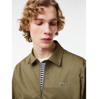 ราคา LACOSTE เสื้อแจ็คเก็ตลาคอสท์ ผ้าคอตตอน ตัวสั้น ป้องกันละอองน้ำ สีเขียว M (GRMKPPR000149573)
