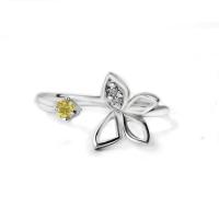 ราคา FINEJEWELTHAI แหวนบุษราคัม-แหวนผีเสื้อ-แหวนเพชร-แหวนเงิน-บุษราคัมแท้-เงินแท้925-แหวนพลอยแท้-แหวนประจำเดือนเกิด-R1443yl สีเงิน 57 (MKP1378817)