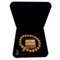 ราคา SANDALHARVEST ชุดของขวัญ สร้อยข้อมือ ไม้จันทน์หอม แท้ 100% จากอินเดีย (21 เม็ด) ใส่กล่องกำมะหยี่สีดำ (MKP1400412)
