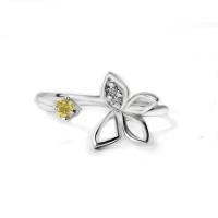 ราคา FINEJEWELTHAI แหวนบุษราคัม-แหวนผีเสื้อ-แหวนเพชร-แหวนเงิน-บุษราคัมแท้-เงินแท้925-แหวนพลอยแท้-แหวนประจำเดือนเกิด-R1443yl สีเงิน 60 (MKP1377874)