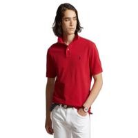 ราคา POLO RALPH LAUREN POLO Custom Slim Fit Mesh Polo Shirt เสื้อโปโล รุ่น MNPOKNI1N820092 สี 600 RED M (MKP0288926)