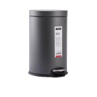 ราคา CENTRAL HOME ถังขยะแบบเหยียบ ทรงกลม Soft Close สเตนเลสสตีล ขนาด 12 ลิตร สีเทา (CDS13604431)