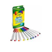 ราคา CRAYOLA สีเมจิก ล้างออกได้ Super Tips 10 สี (CDS19072180)