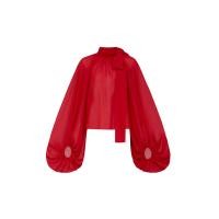 ราคา ASAVA ( AW24 )เสื้อเบลาส์ผู้หญิง แขนยาว ทรงบอลลูน แต่งโบว์ที่คอ สีแดง L (MKP1890186)