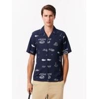 ราคา LACOSTE เสื้อเชิ้ต Golf ลาคอสท์ แขนสั้น ป้องกันรังสี UV แห้งไว สีน้ำเงิน 39 (MKP1865020)