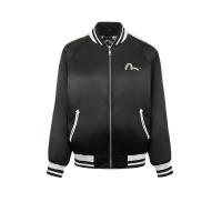 ราคา EVISU เสื้อแจ็คเก็ต Souvenior ผู้หญิง Hummingbird and Magnolia Flower Embroidery Loose Fit สีดำ XS (CDS18565966)