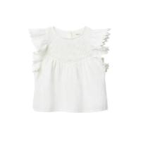 ราคา SFERA KIDS เสื้อเบลาส์เด็กโตผู้หญิง Dobby Lace Ruffled Sleeves สีขาว 6 EU (CDS18953497)