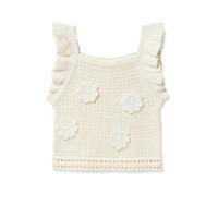 ราคา SFERA KIDS เสื้อสายเดี่ยวเด็กโตผู้หญิง Knitted Flower สีขาว 7 EU (CDS18951134)