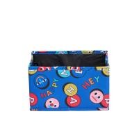 ราคา MINI MONO กล่องเก็บของ ขนาด 20x13x12 ซม. ลาย Happy สีน้ำเงิน (CDS13481742)