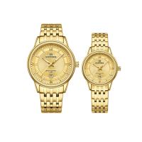 ราคา Naviforce นาฬิกาข้อมือคู่ ผู้หญิง ผู้ชาย NF8040 สายสแตนเลสสีทอง ระบบอนาล็อก (MKP1668844)