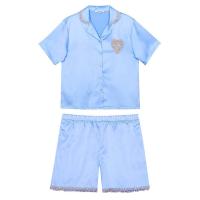 ราคา SABINA Sleepwear ผู้หญิง เซ็ตชุดนอน เสื้อแขนสั้น กางเกงขาสั้น - สีฟ้า S-M (MKP1898683)