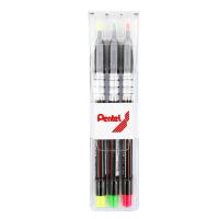 ราคา PENTEL ปากกาเน้นข้อความ (แพ็ค3ด้าม) คละสี เพนเทล (MKP0994202)