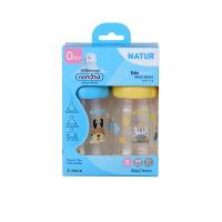 ราคา NATUR ชุดเซ็ตขวดนม 2 ชิ้น คอกว้าง ไบโอมิมิค ขนาด 150 มล. (CDS19803968)