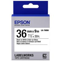 ราคา Epson เทปพิมพ์อักษร 36 มม. ดำพื้นเทปขาว Epson LK-7WBN (MKP1163416)