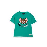 ราคา FOF KIDS เสื้อยืดเด็กโตผู้ชาย แขนสั้น Tom & Jerry สีเขียว 14 US (CDS18678291)