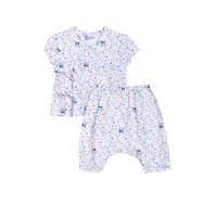 ราคา SANRIO ชุดนอนเด็กทารกผู้หญิง เสื้อป้ายแขนสั้น + กางเกงขายาว Kuromi สีม่วงอ่อน 50 JP (CDS19753713)