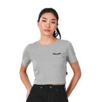 ราคา WRANGLER เสื้อยืดแขนสั้นผู้หญิง คอลเลคชั่น Everyday with Wrangler สีเทา S (MKP1909327)