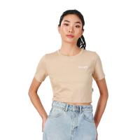 ราคา WRANGLER เสื้อยืดแขนสั้นผู้หญิง คอลเลคชั่น Everyday with Wrangler สีน้ำตาล S (MKP1909329)