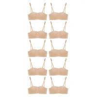 ราคา SABINA [แพ็ค 10 ชิ้น] [Online Exclusive] เสื้อชั้นใน เกาะอก ผู้หญิง Pretty Perfect ไร้ตะเข็บ ไร้โครง - สีเนื้อเข้ม D32 (MKP1901381)