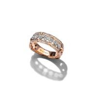 ราคา JUBILEE DIAMOND แหวนเพชร Treillage Glam Baroque - สีพิงค์โกลด์ 56 (MKP1888390)