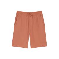 ราคา GIORDANO กางเกงผู้ชายขาสั้น Mid-Rise Slim Fit Elastic Waist Twill Bermuda Shorts สีส้ม Bronzed Orange S (MKP1924606)