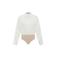 ราคา ASAVA (AW24 )เสื้อเชิ้ตบอดี้สูทผู้หญิงแขนยาว ทรงคลาสสิก สีขาว XS (MKP1879646)