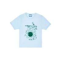 ราคา KLOSET (LS24)เสื้อยืด ลายซิกเนเอร์สกรีนกำมะหยี่ด้านหน้า สำหรับผู้หญิง สีฟ้า S (MKP1917544)