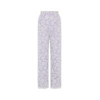 ราคา ASV (RS25)กางเกงผู้หญิงขายาว ทรงตรง เอวสูง ผ้าลูกไม้ สีม่วง XS (MKP1925057)