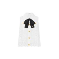ราคา ASV (RS25) เสื้อเบลาส์ผู้หญิง แขนกุด แต่งโบว์ผูกคอ อัดพลีท ผ้าลูกไม้ สีขาว M (MKP1924998)