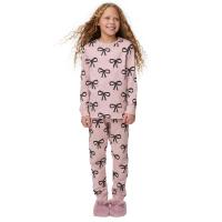 ราคา MARKS & SPENCER KIDS ชุดนอนเด็กเล็กผู้หญิง Pure Cotton Bow Print สีชมพู 6-7 ปี (CDS19526065)