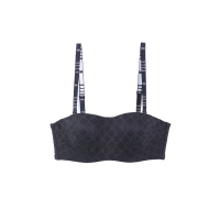 ราคา ELLE LINGERIE บราเกาะอก มีโครง ผ้าลูกไม้ลาย LOGO ELLE LB8602 - สีดำ C70 (MKP1931940)