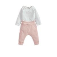 ราคา MAMAS & PAPAS ชุดเซ็ตเด็กเล็กผู้หญิง ชุดจั๊มพ์สูทขาเว้า + กางเกงเลกกิ้ง Little Sister 2 ชิ้น สีชมพู 3-6 Month (CDS20193751)
