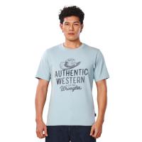ราคา WRANGLER เสื้อยืดแขนสั้นผู้ชาย คอลเลคชั่น Everyday with Wrangler สีฟ้า L (MKP1909046)