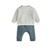 ราคา MAMAS & PAPAS ชุดเซ็ตเด็กเล็กผู้ชาย เสื้อยืดแขนยาว + กางเกงเลกกิ้ง Stripe 2 ชิ้น สีเขียว 0-3 Month (CDS20192471)