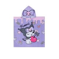 ราคา SANRIO ผ้าขนหนูมีฮู้ด Cherry ขนาด 120 ซม. Kuromi ไซส์ 60x120 cm สีม่วง (CDS17580564)