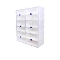 ราคา SUPER LOCK ตู้เก็บรองเท้าพับได้ บานคู่ 12 ช่อง รุ่น 5690 สีขาว (CDS13242763)